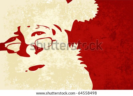 Santa Claus, Grunge background
