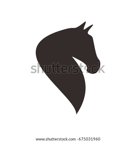 Horse Face Logo Emblem Template Mascot Stock Vector 273059789