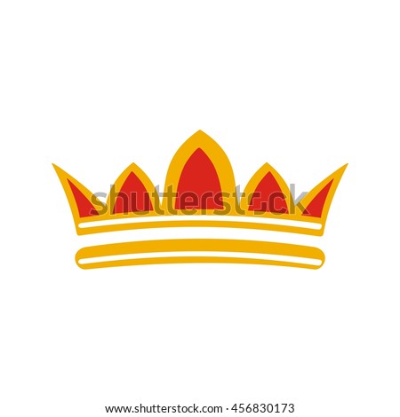 Crown Logo King Royal Queen Symbol Stock Vector 456830173 - Shutterstock