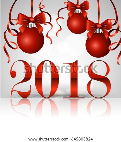 Wish You Merry Christmas 2018 Stock Images, Royalty-Free 