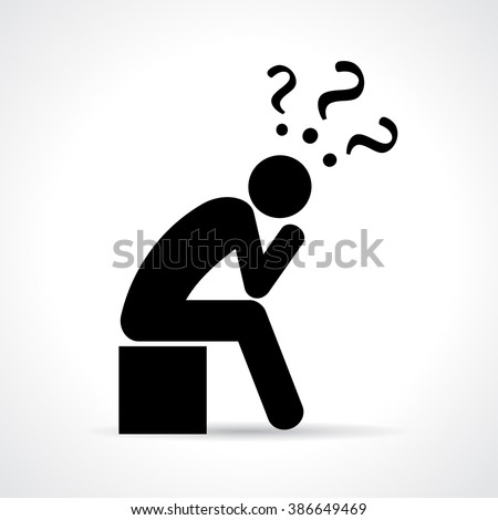 Thinking Person Icon 스톡 벡터 386649469 - Shutterstock