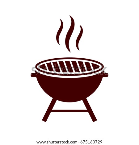 Bbq Grill Vector Icon Isolated On เวกเตอร์สต็อก 675160729 - Shutterstock