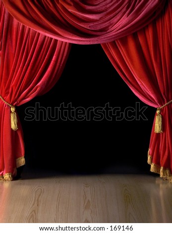 Red Velvet Theater Curtains Stock Photo 169146 - Shutterstock