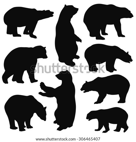 Bear Silhouette Stock Images, Royalty-Free Images & Vectors | Shutterstock