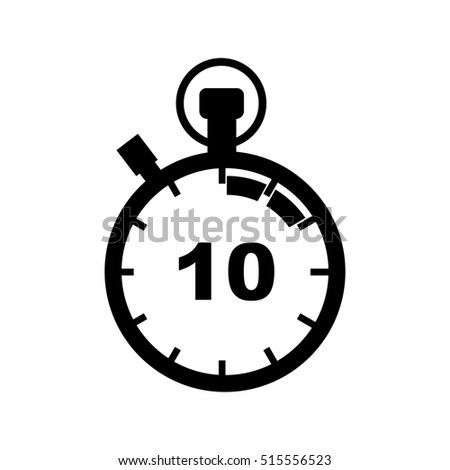 10 seconds minutes stopwatch icon clock のベクター画像素材
