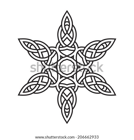 Download Contemporary Celtic Knot Doily Round Lace Stock Vector ...