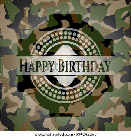 camouflage birthday shirts