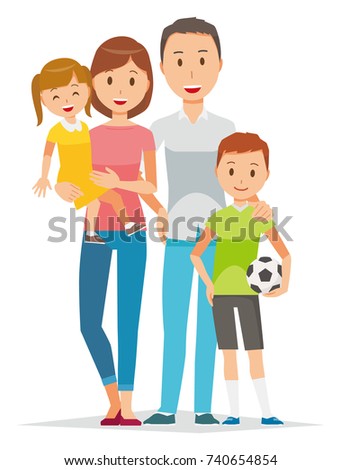 Happy Family No02 Family 63 Generations Stock Vector 564429430 ...