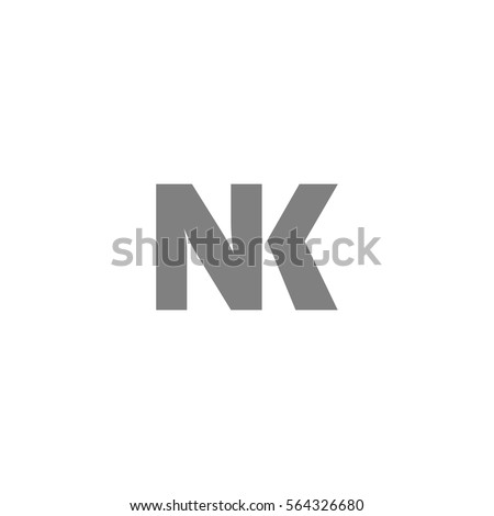 Nk Letter Vector Logo Stock Vector 564326680 - Shutterstock