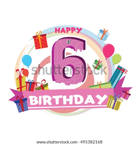 6th Birthday Stock Images, Royalty-Free Images & Vectors | Shutterstock