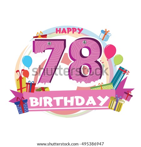 Happy 78th Birthday Clip Art