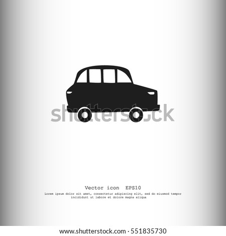 Old Car Icon Vector Stock Vector 472255405 - Shutterstock