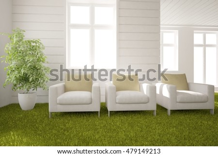 Nature Interior Design Concept Grass 3d Stock Illustration 479149213 ... Nature Interior Design Concept Grass 3d Stock Illustration 479149213 ...