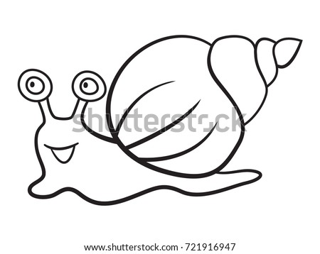 Cute Snail Coloring Page Stock Images, Royalty-Free Images & Vectors