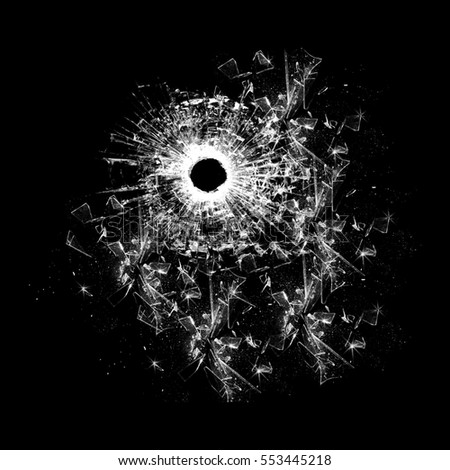 Bullet Hole Glass Real Bullet Hole Stock Photo 73981462 - Shutterstock