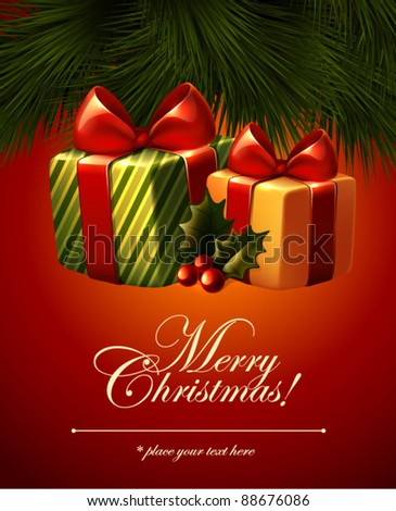 Christmas Background Vector Image Stock Vector 64068499 - Shutterstock