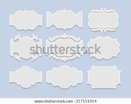 Collection Hand Drawn Doodle Frames Stock Vector 146965841 - Shutterstock