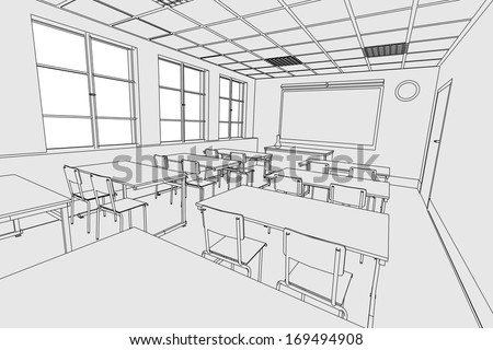 Classroom Sketch Stock Images, Royalty-Free Images & Vectors | Shutterstock