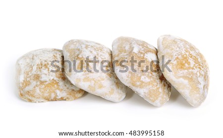 Honey Cakes Isolated On White Honey Cakes Isolated On White