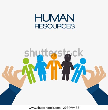 Human resources design, vector illustration eps 10.