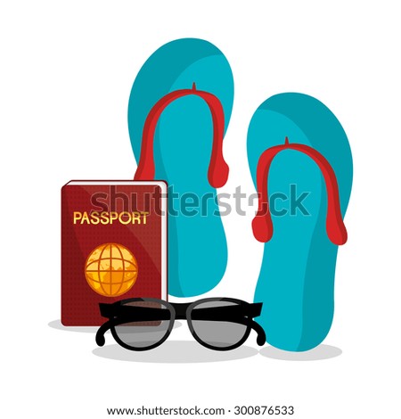 Summer vacations design, vector illustration eps 10.
