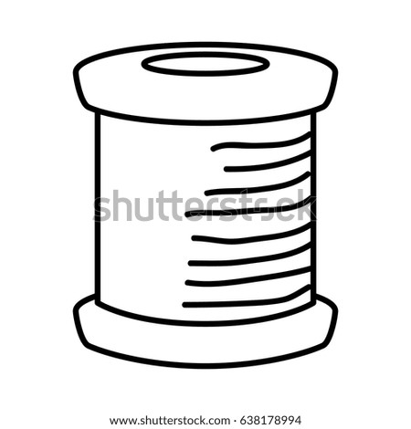 Sewing Thread Roll Icon Stock Vector 637373734 - Shutterstock