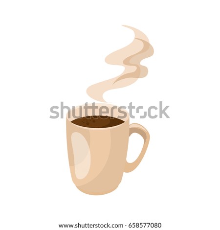 Continuous Line Drawing Cup Coffee Vector Stock Vector 634665257