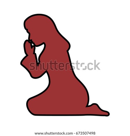 Praying On Knees Stock Images, Royalty-Free Images & Vectors | Shutterstock