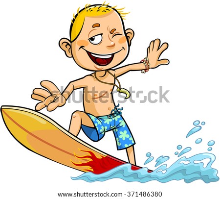 Cartoon surfing Stock Photos, Images, & Pictures | Shutterstock