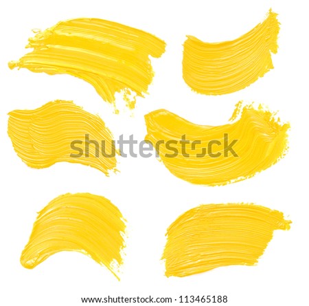 oil paint spot isolated on white background