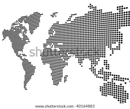 Dotted World Map Black White Stock Vector 422419810 Shutterstock Dotted World Map Black White Stock Vector 422419810 Shutterstock