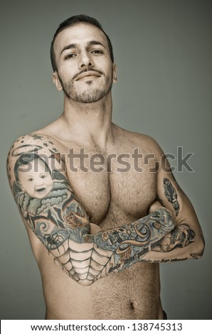 tattoo man stock images royalty free images u0026 vectors shutterstock tattoo man stock images royalty free images u0026 vectors shutterstock