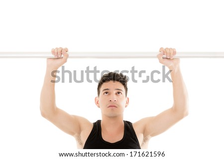 Man Doing Chinups Stock Photo 171621596 Shutterstock