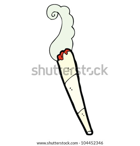 Cartoon Marijuana Joint Stock Vector 104452346 - Shutterstock