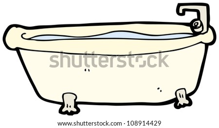 Cartoon Bath Tub Stock Illustration 108914429 - Shutterstock