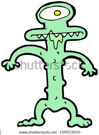 Weird Monster Cartoon Stock Illustration 109072850 - Shutterstock