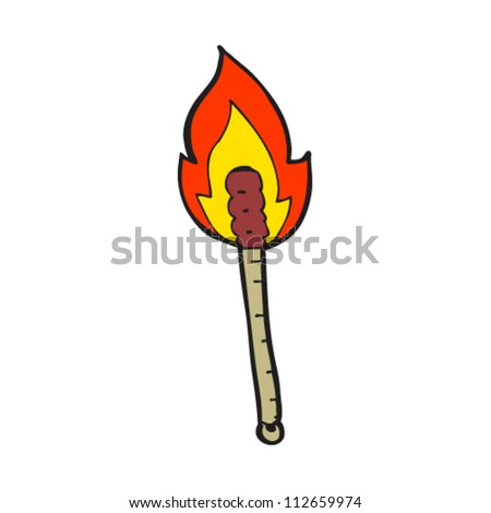 Burning Torch Cartoon Stock Vector 112727668 - Shutterstock