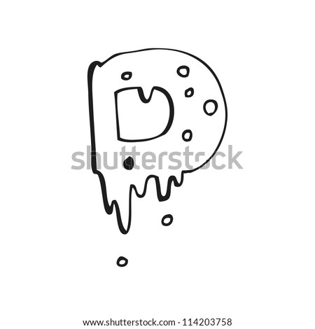 Cartoon Slimy Letter Stock Illustration 113859355 - Shutterstock