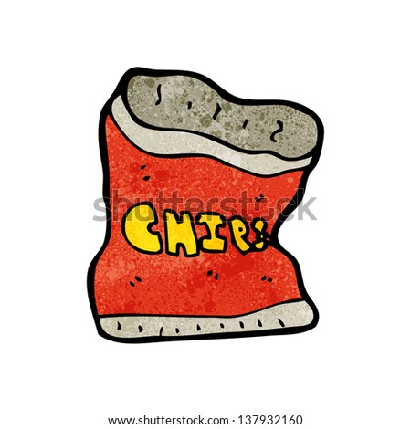 Empty Bag Potato Chips Cartoon Stock Vector 63885238 - Shutterstock