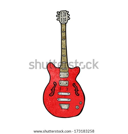 Cartoon Electric Guitar Stock Illustration 170409389 - Shutterstock