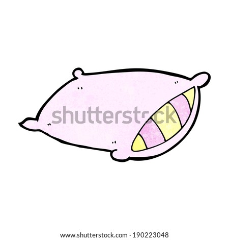 Cartoon Bed Pillow Stock Vector 103855667 - Shutterstock