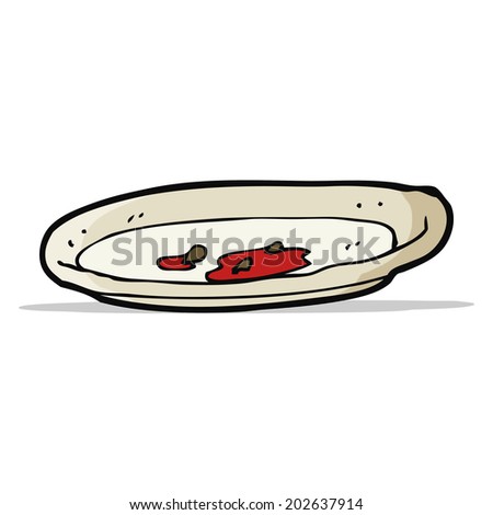 Cartoon Empty Plate Stock Vector 190237019 - Shutterstock