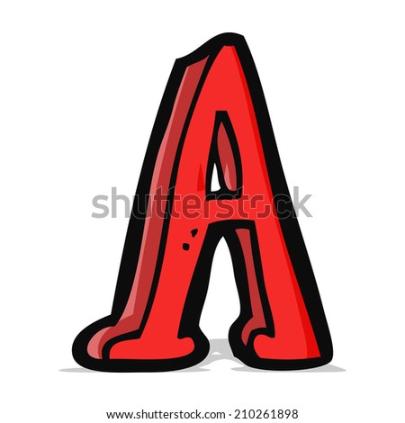 Cartoon Letter Stock Vector 130403954 - Shutterstock