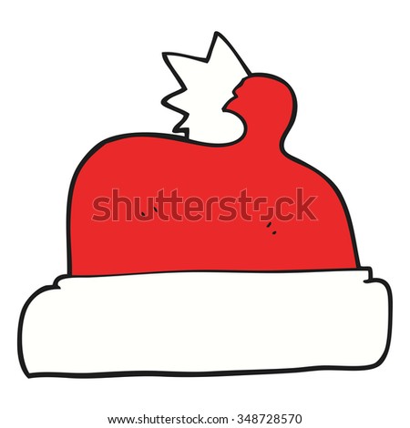 Freehand Drawn Cartoon Christmas Hat Stock Illustration 359107298