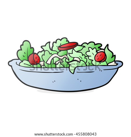 Freehand Drawn Cartoon Salad Stock Illustration 455808043 - Shutterstock