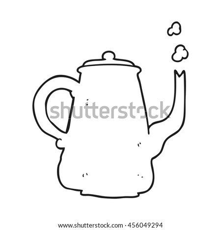 Cartoon Coffee Pot Stock Vector 103854587 - Shutterstock