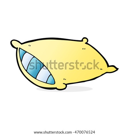 Cartoon Bed Pillow Stock Vector 103855667 - Shutterstock