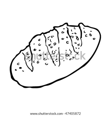 Drawing Loaf Bread Stock Vector (Royalty Free) 47405872 - Shutterstock