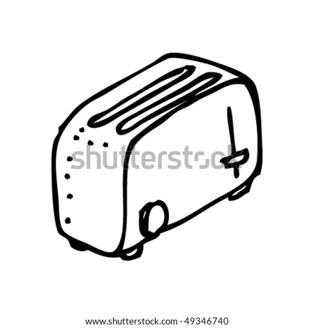 Quirky Drawing Of A Toaster Quirky Drawing Of A Toaster