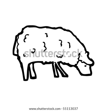  Sheep Drawing Stock Vector Royalty Free 55113037 